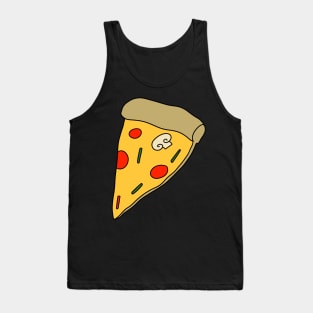 Pizza Slice with One Mushroom Tank Top